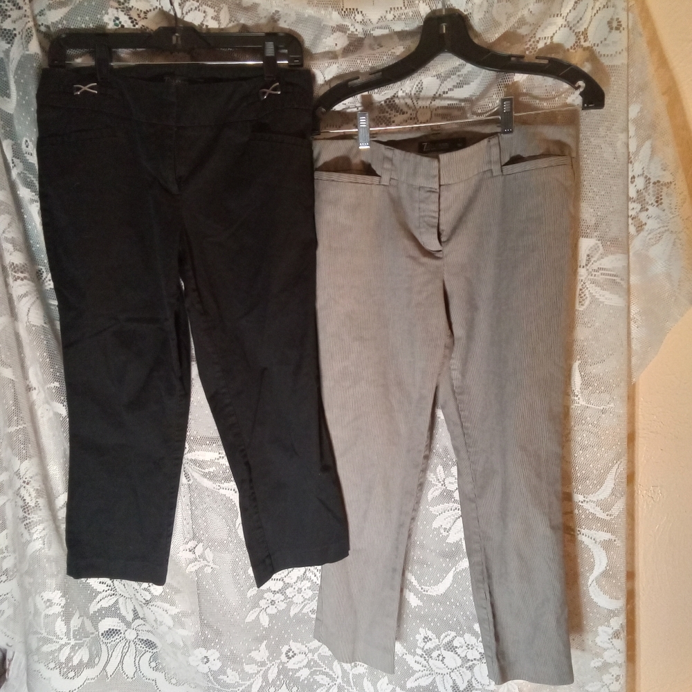 Ny&c 7th Avenue Pair of Suiting Collection Women's 6 Stretch Straight Leg Pts - Picture 1 of 3